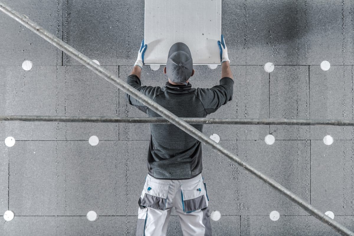 Installation d'un isolant