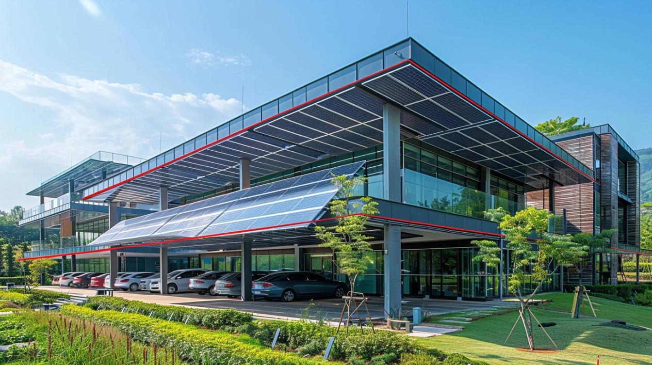 Intégration de carports solaires en architecture