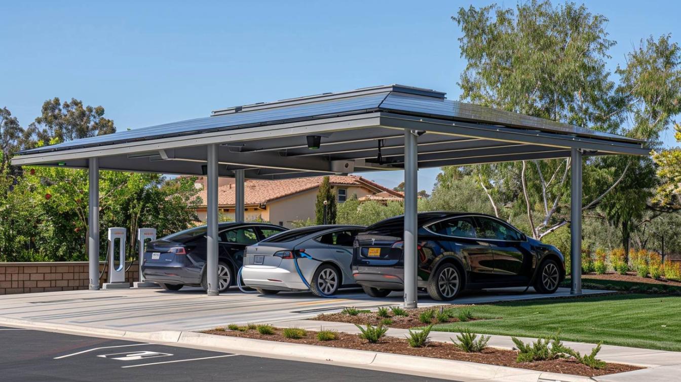 Les nombreux usages des carports solaires