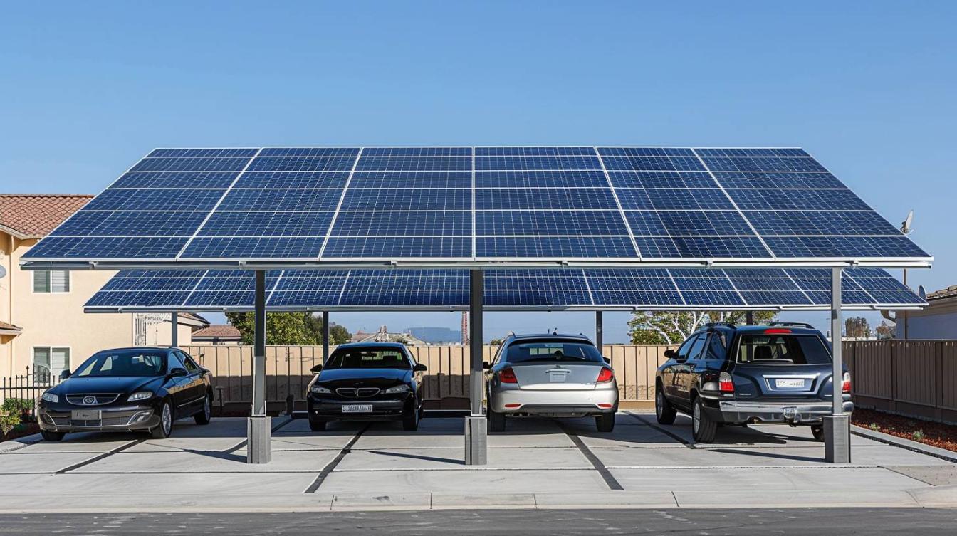 Optimiser l’utilisation des panneaux solaires grâce au carport existant