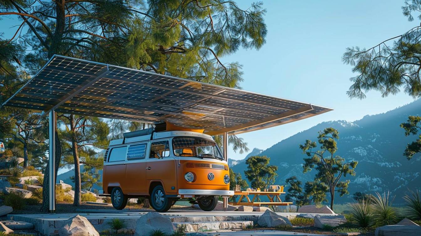 Optimisez votre voyage en camping-car avec un carport solaire