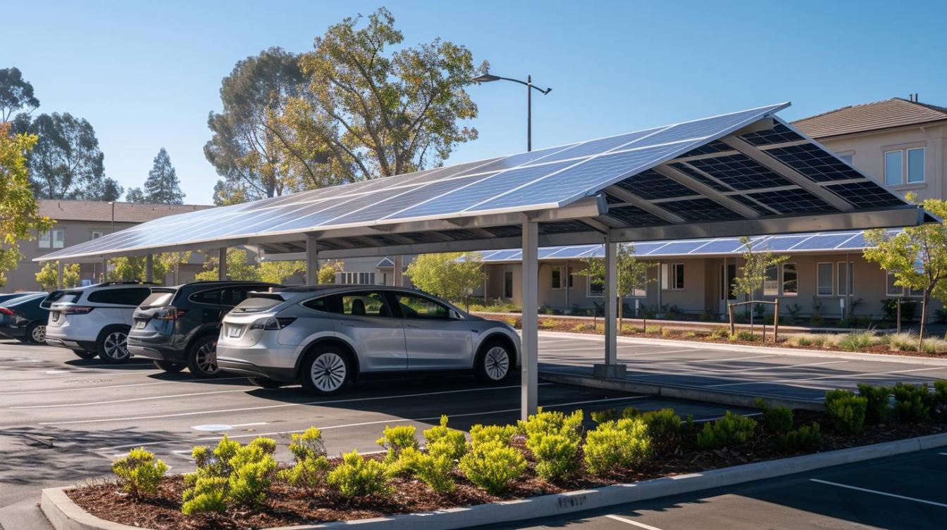Les avantages des matériaux pour les carports solaires
